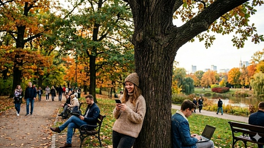 Drzewa z Wi-Fi już dostępne! Wystarczy się oprzeć, by złapać zasięg. Drzewa z Wi-Fi już dostępne! Wystarczy się oprzeć, by złapać zasięg.
