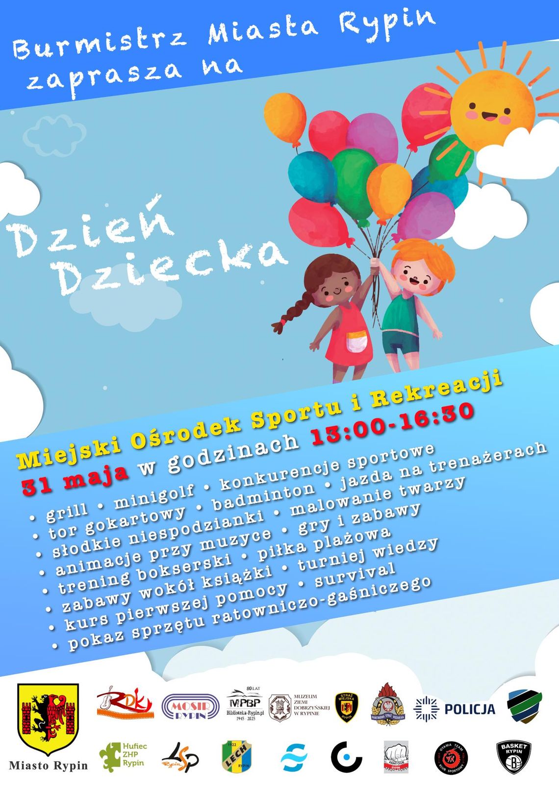 MIEJSKI DZIEŃ DZIECKA W RYPINIE! MIEJSKI DZIEŃ DZIECKA W RYPINIE!